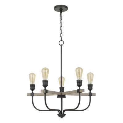 Lustre en métal 5 lumières Sion