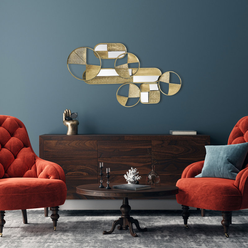 Handmade Glam Abstract Wall Decor on Metal