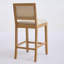 Ensemble de 2 tabourets de bar en rotin avec structure en bois massif-1751724769