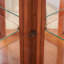 Armoire d'angle avec porte vitrée, tablettes réglables en verre-1132446402