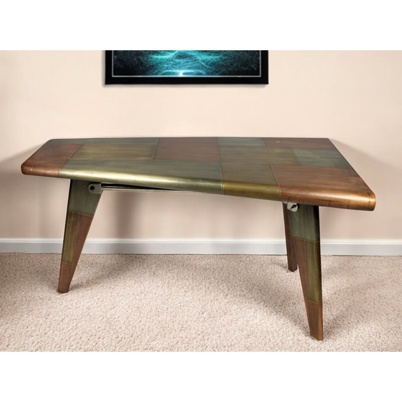 Bureau d'écriture 55 "en cuivre et aluminium