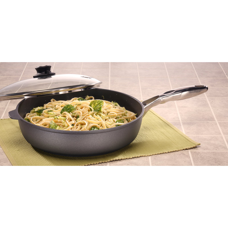 Non Stick Aluminum Saute Pan with Lid, 5.8-qt.