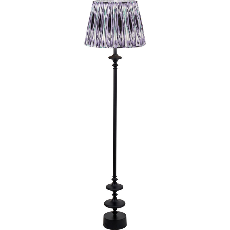 Benil 172cm Matte Traditional Floor Lamp, Purple