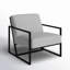 Fauteuil en polyester 28,25 po Solange-2115937561-2115937560
