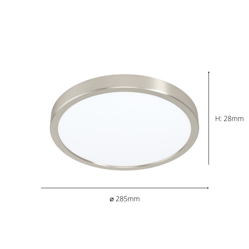Apus LED Flush Mount, Silver