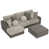 Polyester brun / beige