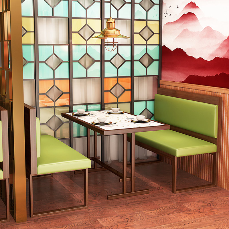 Banc rembourré en similicuir Retro Light Luxury
