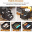 Rockville 108.2'' W L-Shaped Computer Desk with Drawers and Power Outlets-889821888
