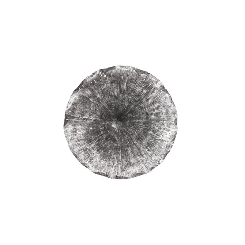 Lotus Wall Décor, Antique Silver, 28" H x 28" W x 5" D