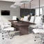 Table de conférence en bois avec base en bois-1396244217