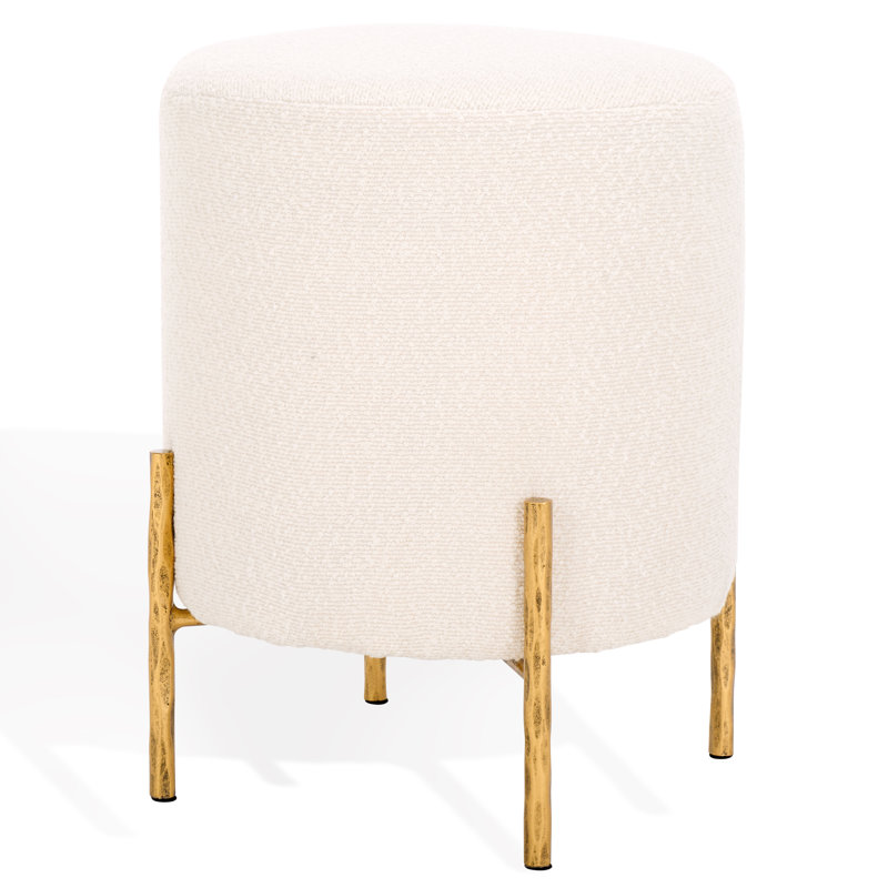 Aodan Round Standard Ottoman, Brass