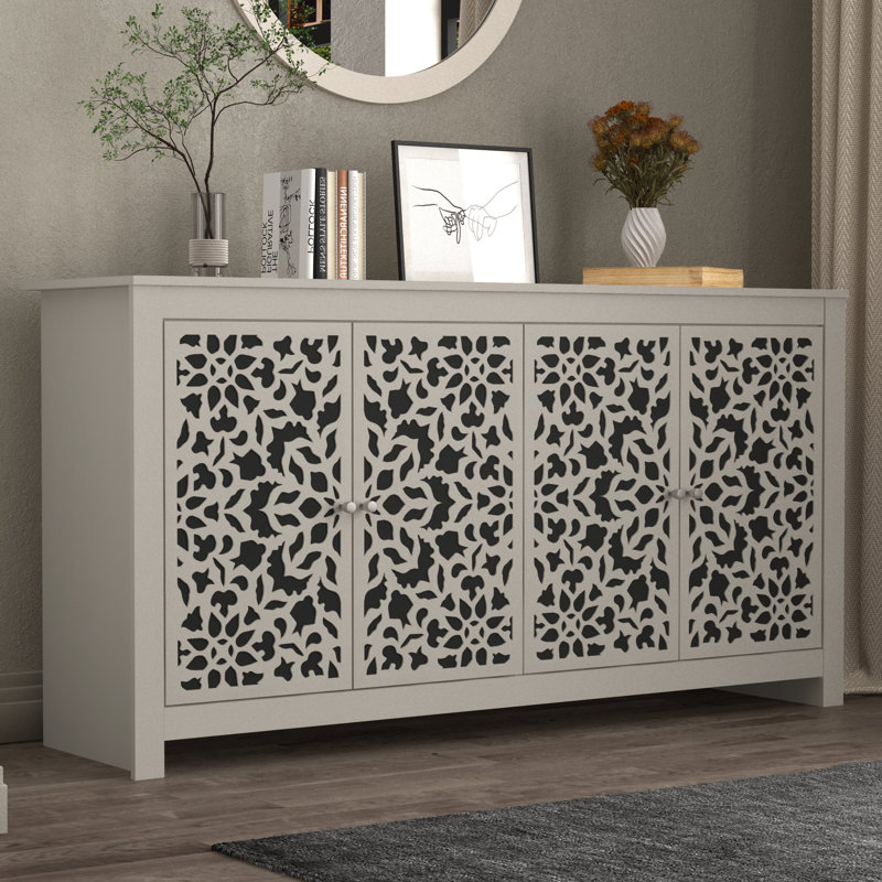 Buffet de 58,4 po Arrastia, Beige / Crème
