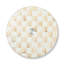 Mocha Check Glass Lazy Susan