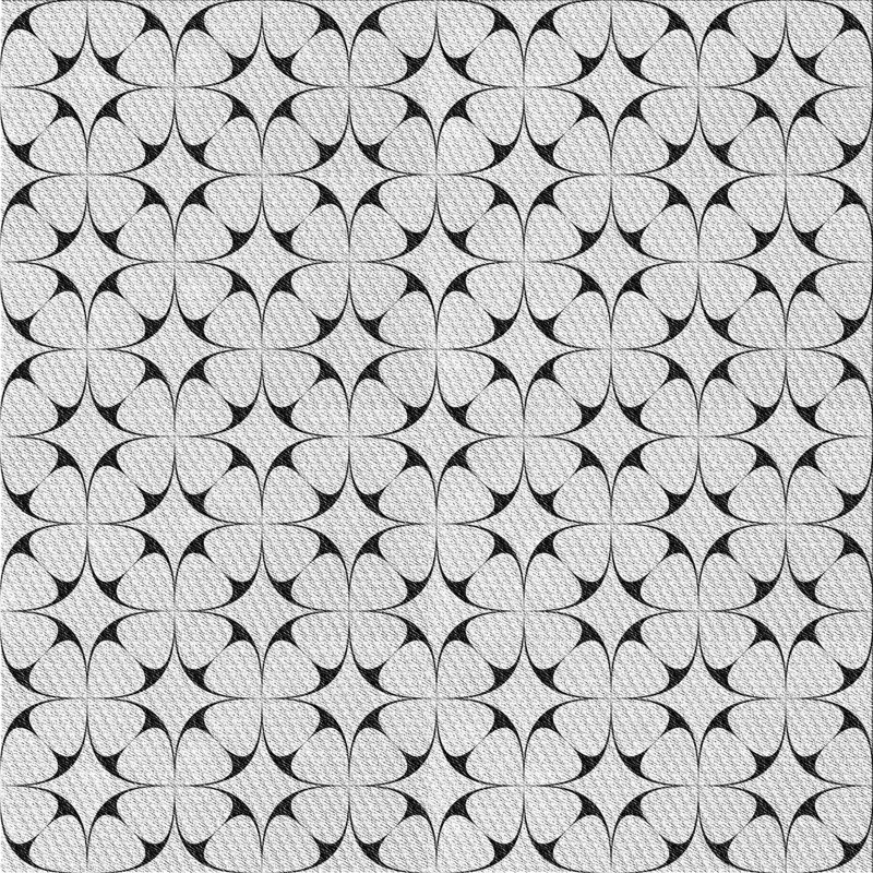 Tapis zone grise à motifs, Carré 3 pi