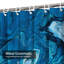 Rideau de douche vert / bleu / bleu avec 12 crochets-129040300