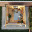 10ft x 10ft Curved Roof Log Cabin UPVC Windows & Doors (44mm)-105863297