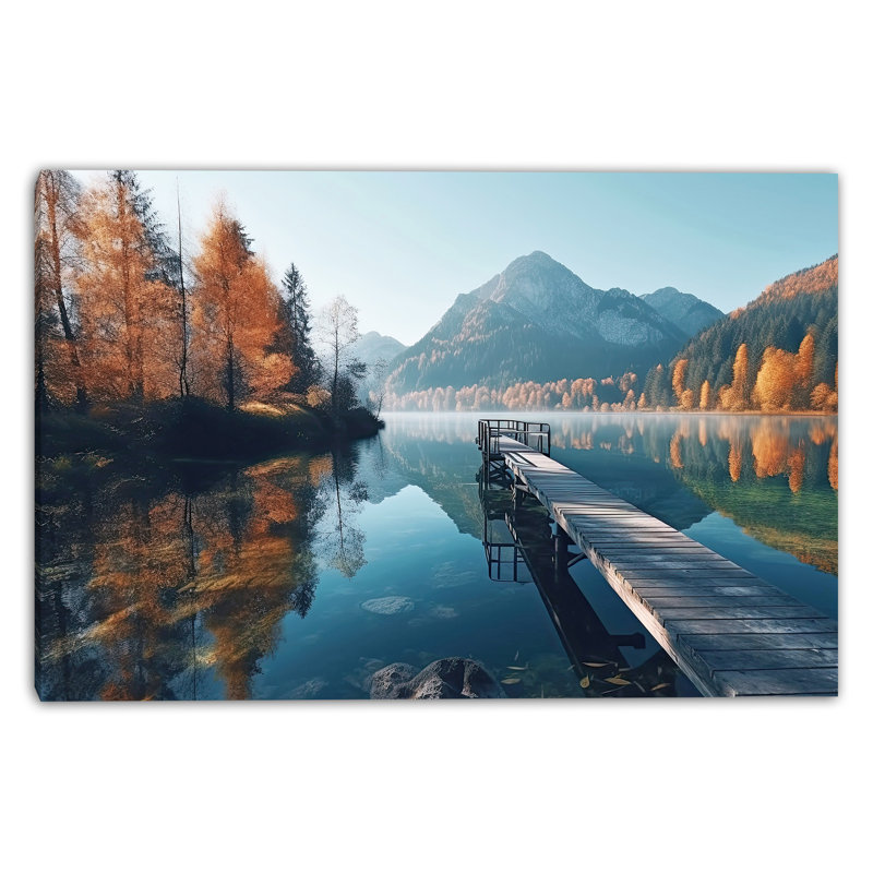 «Still Morning Reflections», art mural sur toile tendue, H 12 po x l 16 po