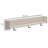 Soca Wall Mounted Coat Rack, 3 Hooks And Shelf, Light Natural Brown