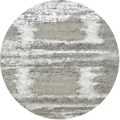 Tapis gris/blanc