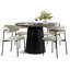 Ensemble de table de salle à manger 5 pièces pour 4 personnes-1764593120