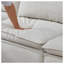 Canapé modulaire en L 108,5 po avec repose-pieds mobile et repose-pieds en chenille beige-847731508-847731510