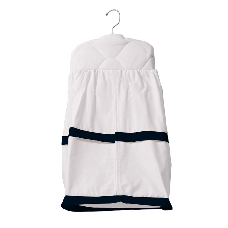 Rangement pour lit de bébé Dvorak, Bleu marine