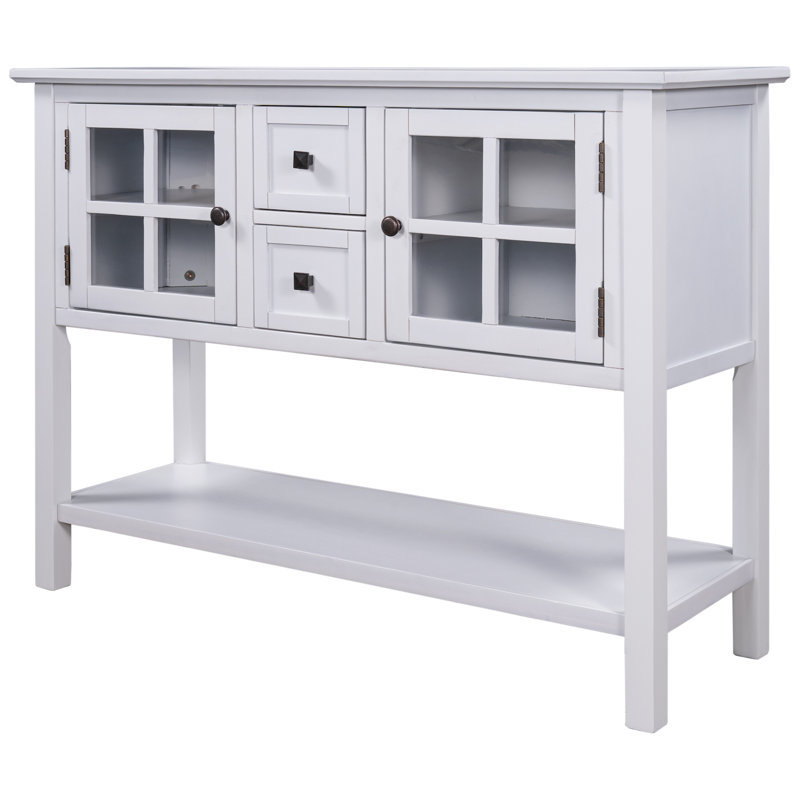 Console 45 po Mosheim, Blanc, Blanc