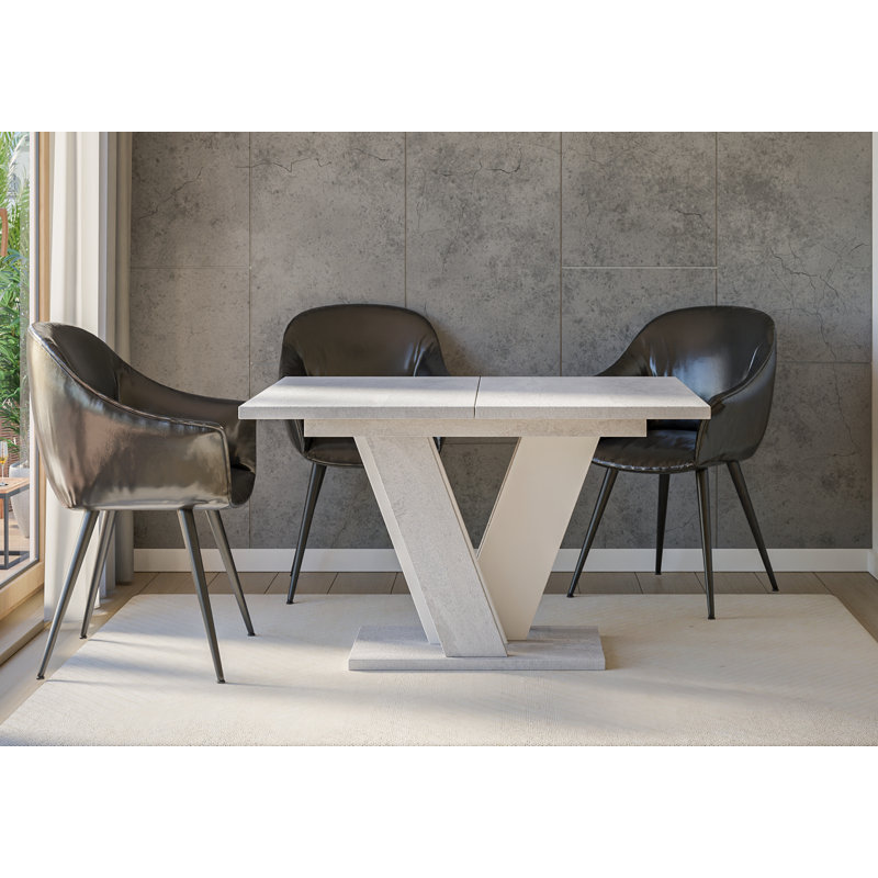 Extendable Dining Table Ameila, Light Grey