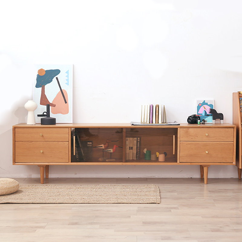 Modern simple large capacity TV cabinet, 70.87"