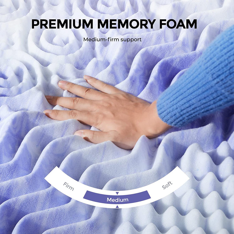 Matelas à plateau-coussin de 38 po Alwyn Home Falman, Très grand