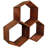 Ancha Hexagon Outdoor Cold-Rolled Steel Firewood Log Rack Set