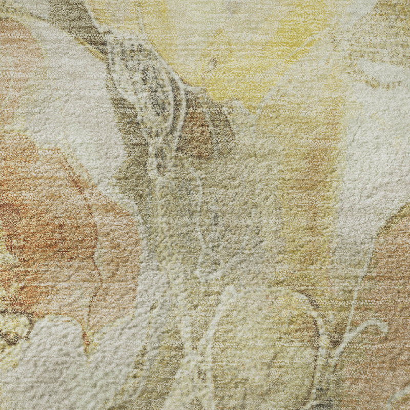Premium Machine Washable Mayfield AMF1859 Floral Rug, Rectangle 5' x 7'6"