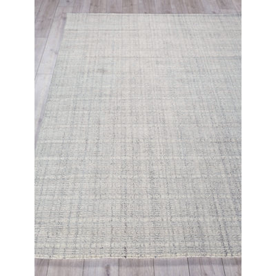 Exquisite Rugs Alpine Handmade Handloomed New Zealand Wool Taupe/Ivory Area Rug