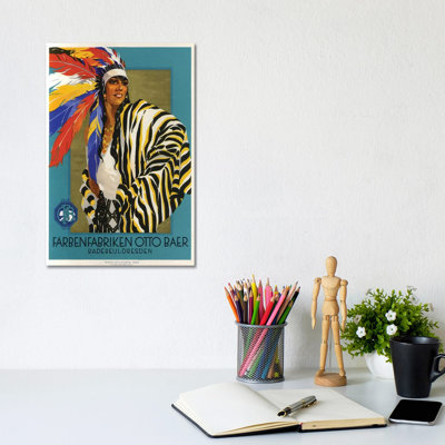 Native American Clothes, 1929 by Vintage Apple Collection - Wrapped Canvas Print