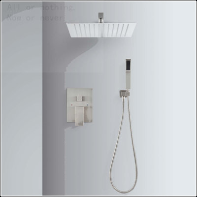 12-Inch Wall Mounted Rain Shower System