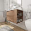 Meuble-lavabo mural 30 po avec lavabo en gel et tiroir à fermeture en douceur