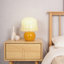 Lampe de table crème avec ampoule 3 couleurs E26