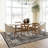 7x9 Area Rug Washable - Living Room Area Rugs with Non Slip Backing Stain Resistant Carpet Indoor Soft Carpets Distressed Decoration Mat for Bedroom Dining Room 7x9 Black-174285947-183977932