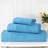 Honeycomb Textured Waffle Border Cotton Medium Weight 3 Piece Towel Set-107098900