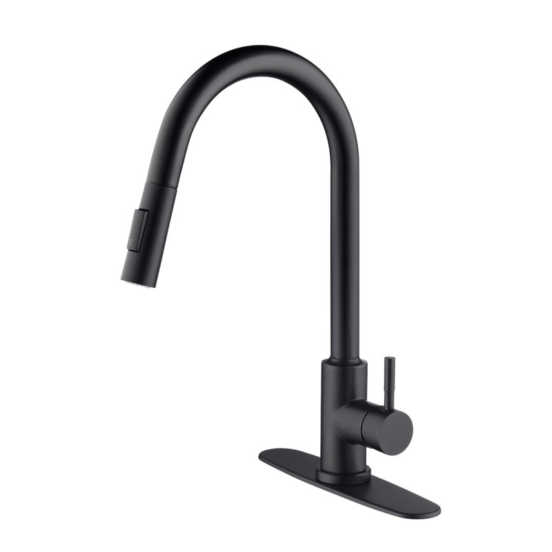 Touch Kitchen Faucet With Pull Down Sprayer, Matte Black