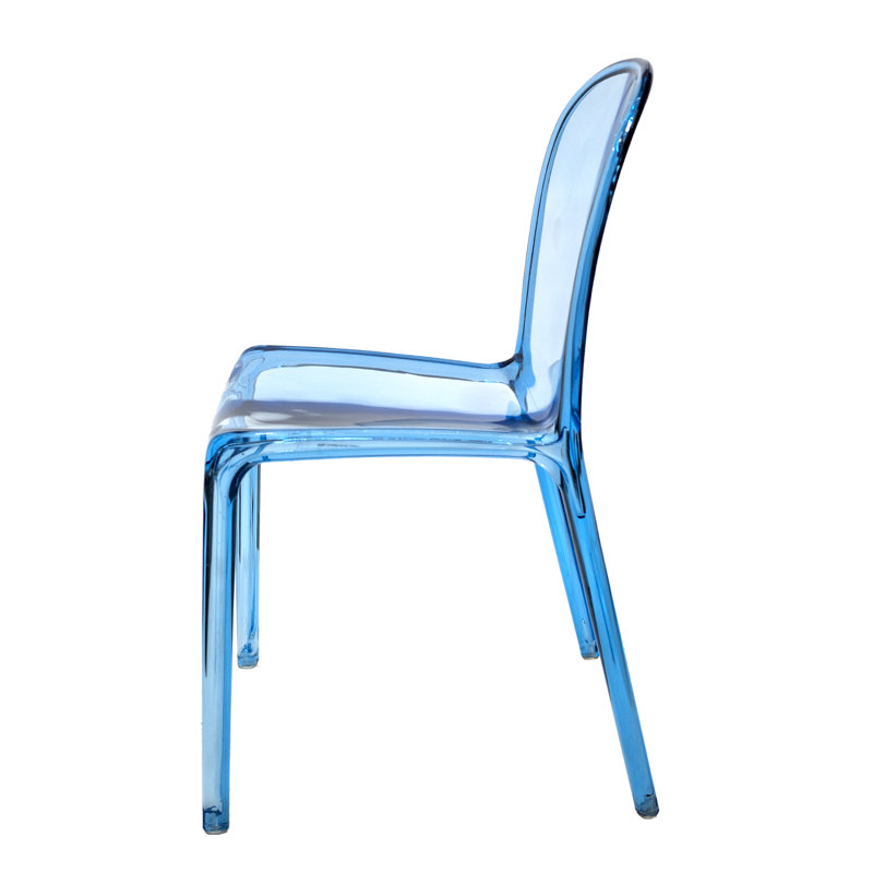 Gladystine 18'' H Stacking Side Chair, Blue