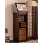 Armoire à bijoux rétro en noyer noir