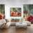 Wild Red Poppy Flowers in Sky - Floral Wood Wall Art-768859006-768858993