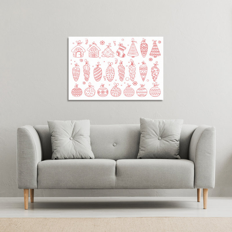 Winter Toys - Wrapped Canvas Print, 101cm H x 101cm W