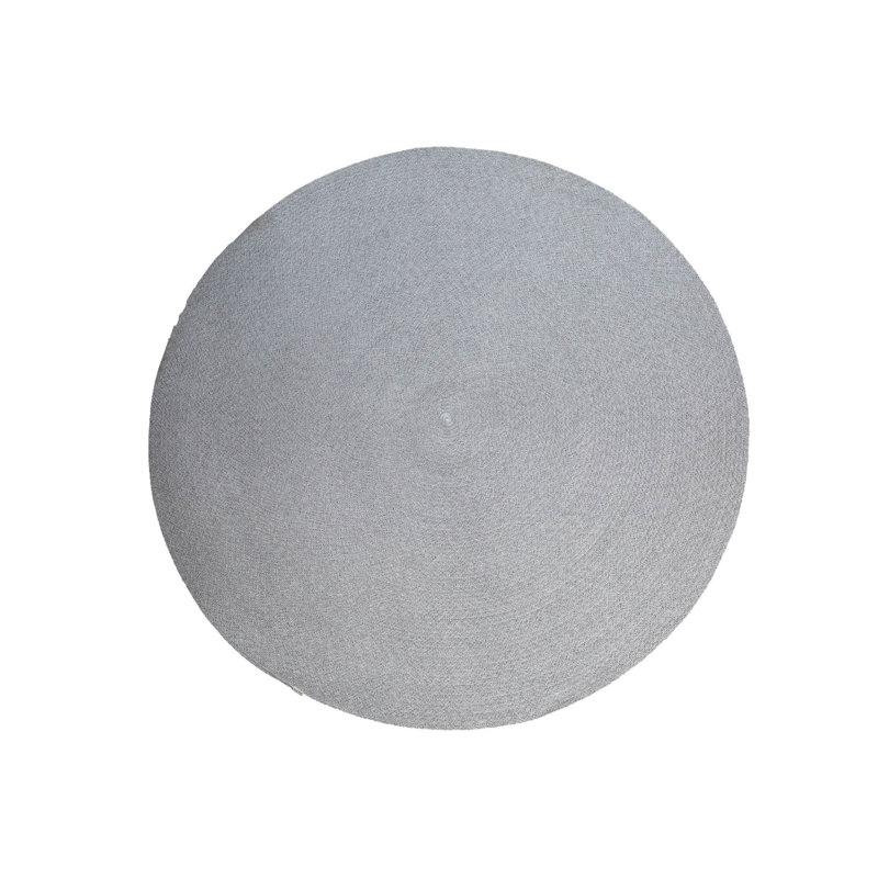 Circle Rug, Round 6'6.8", Gray