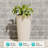 2 Pcs 23.6 Inch Tall Decorative Planter Pots For Outdoor Indoor Garden Patio Front Porch-1592926744