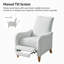 Fauteuil inclinable manuel Arathi avec pieds en bois massif-7468042