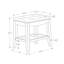 Tabouret de bar, ensemble de 2, siège de selle, cuisine, aspect cuir-559986270-559986268-559986266
