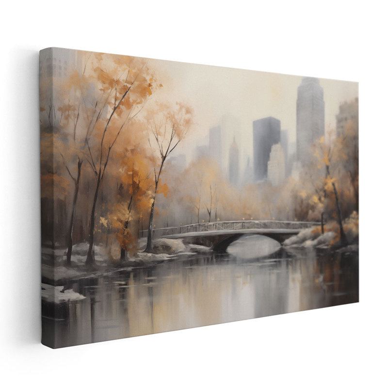 " Central Park's Autumn Arch ", 32" H x 48" W