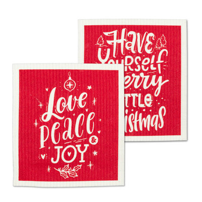 Ensemble de vaisselle 2 pièces Christmas Texts